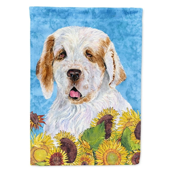 Carolines Treasures SS4133-FLAG-PARENT Clumber Spaniel Flag  multicolor