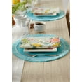 thumbnail image 3 of Aqua Round Fringed Placemat Set of 6, 3 of 3