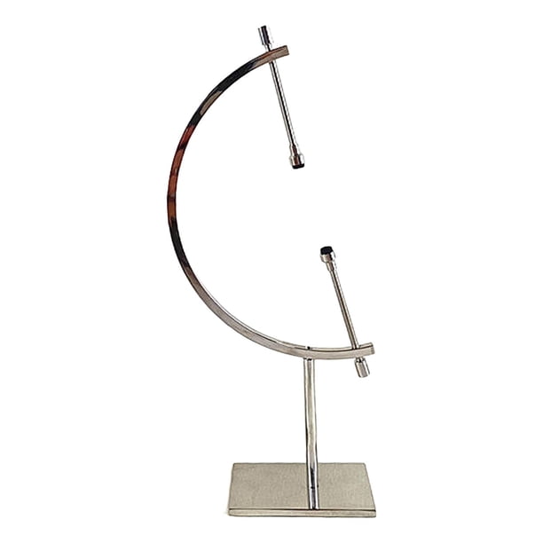 Soporte de esfera , soporte de calibrador, soporte de exhibición de globo antioxidante para decoración de piedras de joyería de concha de gema M 120x60x240mm Sunnimix soporte de exhibición del globo