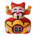 thumbnail image 3 of Funda de cojín bordada Hogar Interior Vacaciones Invierno Funda de almohada Granja Feliz año nuevo Funda de almohada para comedor Sofá Sala de estar , Dios de la Dios de la Riqueza42x39cm Fernando Funda de almohada con borlas, 3 of 8