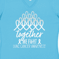 thumbnail image 4 of Inktastic Together, We Fight Lung Cancer Awareness Women's V-Neck T-Shirt, 4 of 5