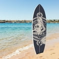 thumbnail image 2 of Outdoor Mermaid Surfboard Wall Art – Weatherproof PVC – Coastal Mermaid Sign for Beach House or Pool Area – Nautical Ocean Accent, 3 Foot, 2 of 8