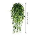 thumbnail image 3 of 2PCS Artificial Hanging Plants for Outdoors, Fake Green Hanging Plants Outdoor UV Resistant Faux Realistic Silk Plants for Planter Porch Garden Balcony Yard Indoor, 3 of 6