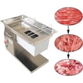thumbnail image 2 of 5mm Blade Commercial Fresh Meat Cutter Slicer Shredder Dicer Desktop Type Steak Beef Pork Meat Lamb Cutting Machine 110V 500kg/h, 2 of 10