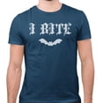 thumbnail image 2 of Bat I Bite Shirt Unisex 4X-Large Indigo Blue, 2 of 5