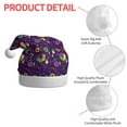 thumbnail image 4 of Kowoue Mardi Gras and Donuts Pattern Santa Hat Christmas Hats for Adults, Holiday Unisex Velvet Comfort Xmas Hat for Women Men, 4 of 6