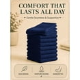 thumbnail image 6 of Comfello Circulatory Diabetic Ankle Socks for Men & Women – 6-Pack – Non-Binding, Extra Wide Moisture Wicking Cotton Socks, 6 of 7