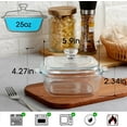 thumbnail image 2 of Small Glass Casserole Dish with Lid Oven Safe Square Casserole Dish Microwave Glass Bowl With Lid Microwavable Cookware, 2 of 6