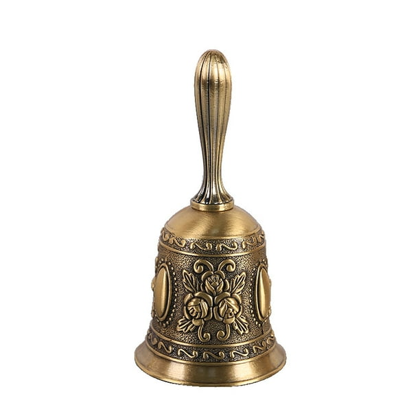 campana Campana de mano Campana de recepción de metal Campana de cena Campana de servicio de metal para meditación Alimentación de mascotas Decoración de oración