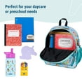 thumbnail image 4 of Wildkin Kids 12 Inch Backpack for Toddler Boys and Girls, Insulated Front Pocket (Mermaids Blue), 4 of 9