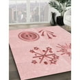 thumbnail image 2 of Ahgly Company Indoor Square Patterned Pastel Red Pink Area Rugs, 7' Square, 2 of 6