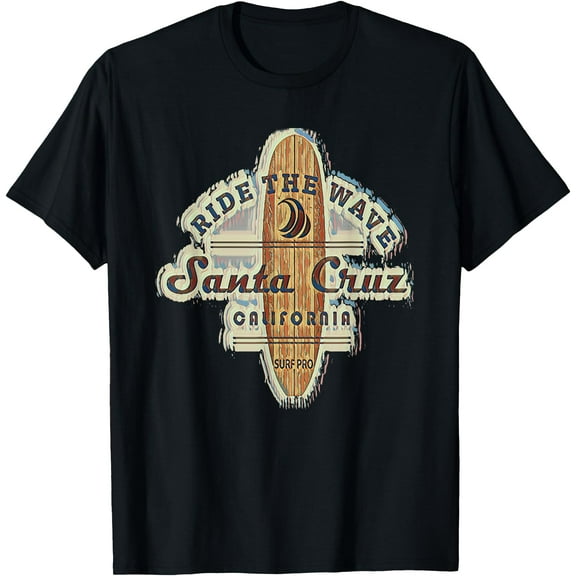 Santa Cruz Surfer Surfboard Vintage Unisex T-Shirt for Men Women Kids Toddler