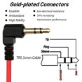 thumbnail image 5 of Cable TRS Adaptador TRS a TRS de 3,5 mm Cable de conexión para micrófono Cable auxiliar de 1/8 Convertidor de audio TRS Cables de conexión Cámaras Cable de micrófono en espiral para transmisión en viv, 5 of 5