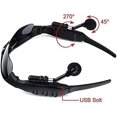 thumbnail image 4 of Gafas de sol inalámbricas Bluetooth MP3 Gafas de sol polarizadas con música V4.1 Auriculares estéreo manos libres para iPhone Samsung La mayoría de los teléfonos inteligentes o PC (negro) Sincero Electrónica, 4 of 5