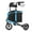 Blue, variant on WalkMate 3 Wheel Rollator Walker for Slim Senior, 8'' Wheel Lightweight Folding Walker, Purple
