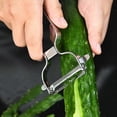thumbnail image 2 of Pelador de verduras de acero inoxidable ultra afilado (2 unidades) para patatas, frutas y verduras., 2 of 5