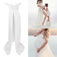 thumbnail image 6 of Kloware Maternity Off Shoulder Chiffon Gown Maxi Photography Dress for Photo, 6 of 8