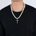 thumbnail image 3 of MasteelfCA Collier de Perles Pendentif Croix Délicate Collier Chaîne de Cou Bijoux pour Femmes, 3 of 8
