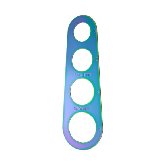 Medidor de espaguetis de acero inoxidable Medidor de espaguetis Pasta Gadgets Rápido espaguetis Regla Medidor Dispositivo 4 tamaños de porción para medir espaguetis para la cocina