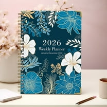 Eespoir 2026 Planner Notebook Weekly and Monthly, English Schedule A5 Plan Coil Book With Separating Pages, for Home Sch-ool & Office Supplies