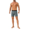 thumbnail image 2 of INSPIRE CHIC Men's Underpants Boxer Briefs Open-Fly Secure Waist Stretch Boxer Underpants 36 Dark Gray, 2 of 6