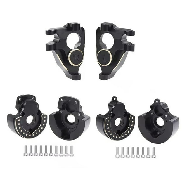 VONKY 1/10 RC Upgrade Rc Axle Cover VS4-10 RC Part Brass 1/10 Upgrade Part Rc Cover For Vanquish VS4-10 Phoenix Car RC BlackD