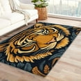 thumbnail image 1 of Tiger Area Rug 6x8, Flower Rugs for Bedroom Living Room, Animal Carpet, Machine Washable Rug, Non Slip Soft Low Pile Rugs Large Area Rug Home Decor, 1 of 7