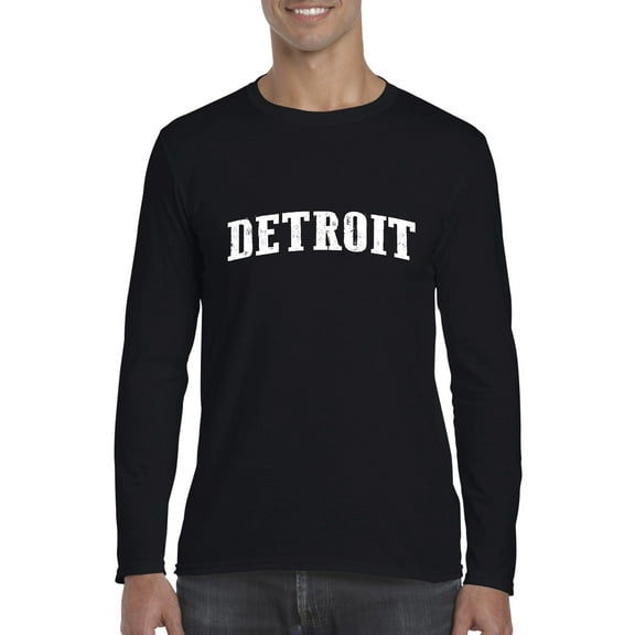 Artix - Mens Long Sleeve T-Shirts, up to Size 5XL - Detroit