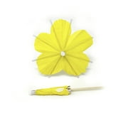 Yellow Hibiscus Flower Paper Drink Umbrella Tiki Luau Party Decor (20/Bag)