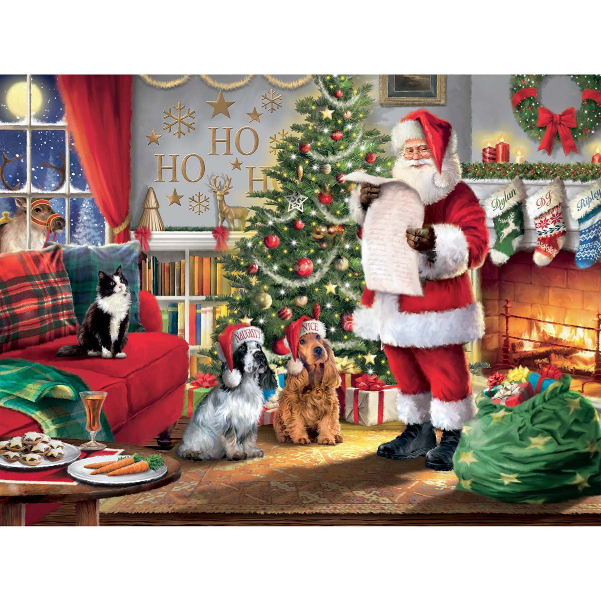 Ceaco - Holiday - 'Tis the Season - Naughty & Nice - 550 Piece Interlocking Jigsaw Puzzle