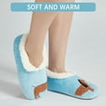 thumbnail image 4 of G&Y Women's Slipper Socks - Animal Pairable, Non-Slip Fuzzy Slipper Socks,AiryBlue, S, 4 of 6