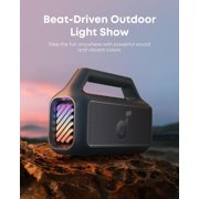 Soundcore Boom 2 By Anker, Outdoor Speaker, 80W, Subwoofer, 24H Playtime, IPX7 Waterproof, Floatable, RGB Lights, Blue