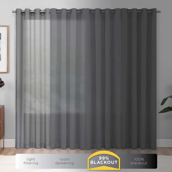Eclipse Nina Thermalayer Blackout 52 x 63 Curtain Panel in Blue