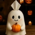 thumbnail image 4 of Halloween Ghost Pumpkin Tissue Holder Tissue Box, Halloweens Decor for Bathroom, Kitchen, Office, Bedroom, Cute Pumpkin Decorations for Party Home Decors, 4 of 7