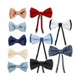 thumbnail image 1 of wonima02 10Pieces Exquisite Boys Handmade Ties Elegance Adjustable Toddler Ties Pin Cute Bow Ties for Kids, 1 of 1