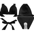 thumbnail image 7 of Hilor Women's Two Piece Swimsuits Sexy Triangle Bikini Set Halter Push Up Bathing Suits, 7 of 7