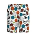 thumbnail image 4 of Wukai Color Balls Men’s Short Pajama Pants With Pockets Soft Sleep Pj Shorts for Men-Medium, 4 of 6