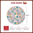thumbnail image 2 of Balery Colorful Cute Pig Printed Christmas Tree Skirt , Merry Christmas Party Christmas Tree Decoration,Adjustable Tree Skirt-36", 2 of 6