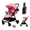 Light Pink, variant on Lightweight Travel Baby Stroller, Fold Infant Pushchair & Pram for 0-3 Years Old,Compact,Folding,Unisex,GREY