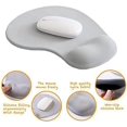 thumbnail image 4 of ZHAOCHENG Alfombrilla de ratón para oficina con soporte de gel para muñecas - Alfombrilla ergonómica para ratón de escritorio para juegos con reposamuñecas - Alfombrilla de diseño para gamepad con bas, 4 of 5