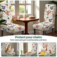 thumbnail image 6 of High Stretch Chair Covers for Dining Chairs, Washable Dining Chair Covers Set of 4, Soft Kitchen Chairs Seat Covers, Parsons Chair Slipcovers Protectors for Home Hotel Restaurant Banquet, 6 of 8
