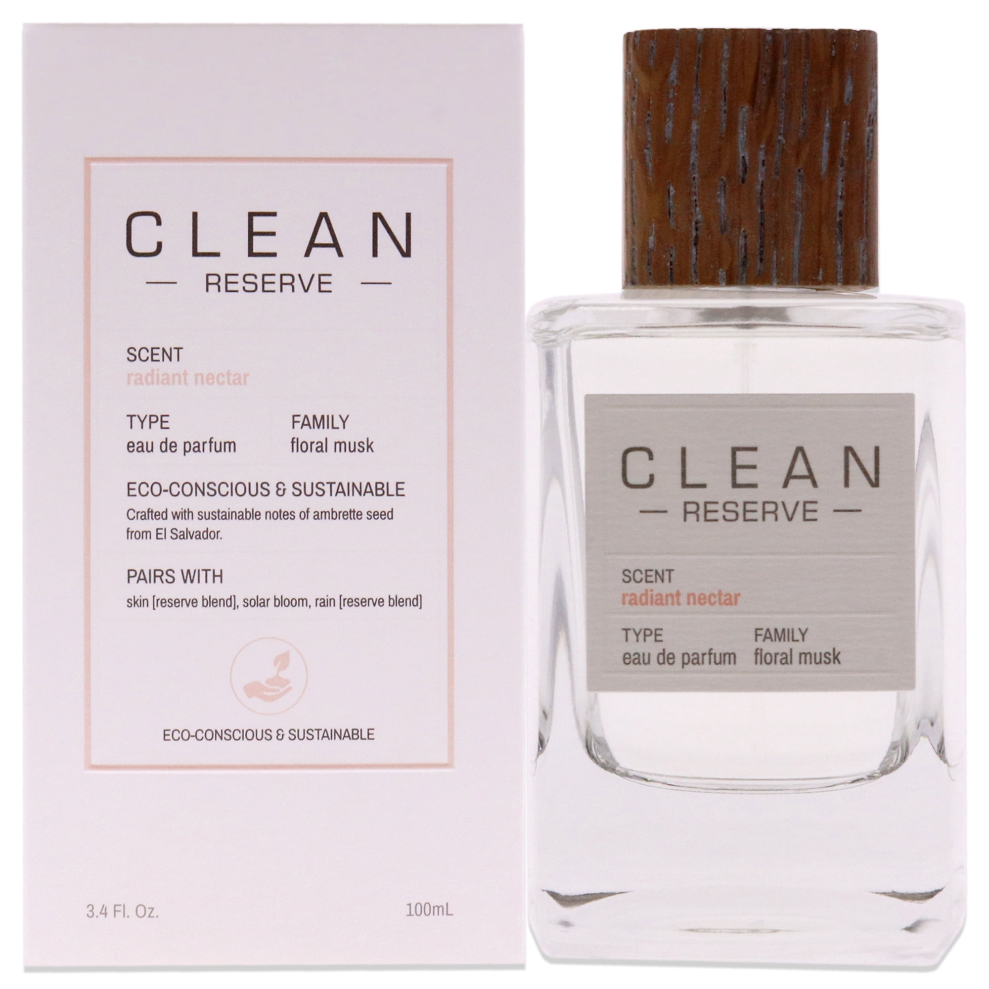 Reserve Radiant Nectar by Clean for Unisex - 3.4 oz EDP Spray