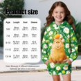 thumbnail image 7 of Psesaysky Girls Capybara Daisy Flower Print Hoodie Toddler Oversized Hooded Sweatshirt Cute Graphic Casual Pullover Tops with Pockets for 13-14 Years, 7 of 7