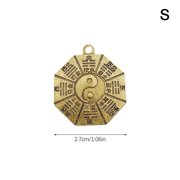 Chinese Feng Shui Tai Chi Bagua Mirror Keychain Lucky Blessing Home Decor Pakua