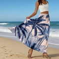 thumbnail image 6 of Boho Casual Print Maxi Skirt Women Summer Fashion Sexy High Waist Skirts Womens Pink Beach Floral A-line Long Skirts Femme, 6 of 6