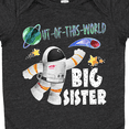 thumbnail image 4 of Inktastic Out of this World Big Sister Astronaut in Space Girls Baby Bodysuit, 4 of 5