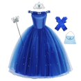 thumbnail image 1 of Disfraz de Cenicienta para niñas, disfraz de princesa para Cosplay, Ropa para Niñas, Navidad, fiesta de Halloween, vestido de cumpleaños para niños Fivean unisex, 1 of 2