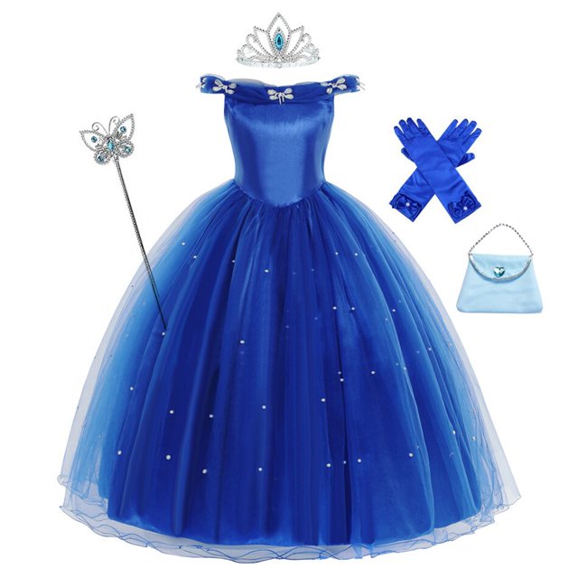 Disfraz de Cenicienta para niñas, disfraz de princesa para Cosplay, Ropa para Niñas, Navidad, fiesta de Halloween, vestido de cumpleaños para niños Fivean unisex