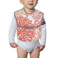 thumbnail image 6 of Hirioo Corals for Baby Waterproof Pocket Bib Adjustable Closed for Babies Toddlers with Large Pocket 6-24Months, 6 of 8