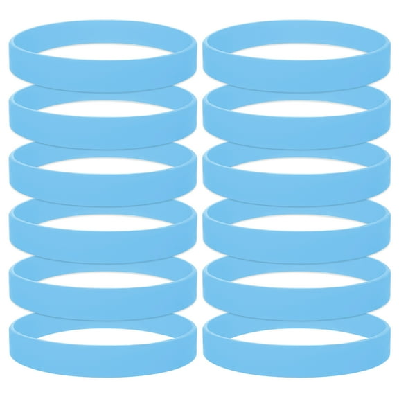 Silicone Wristbands, 120 PCS Rubber Bracelets For Kids, Party Suppliers-cambridgeblue